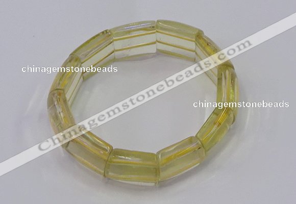 CGB670 7.5 inches 15*18mm lemon quartz bracelet wholesale
