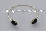 CGB861 10*14mm oval agate gemstone bangles wholesale