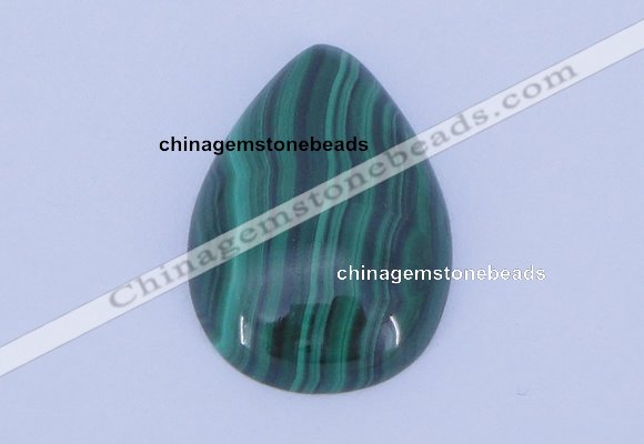 CGC31 2pcs 16*22mm flat teardrop natural malachite gemstone cabochons