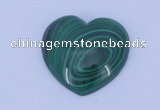 CGC34 5pcs 15*15mm heart natural malachite gemstone cabochons