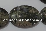 CGE137 15.5 inches 25*35mm oval glaucophane gemstone beads