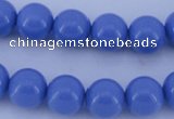 CGL808 10PCS 16 inches 8mm round heated glass pearl beads wholesale
