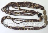 CGN853 30 inches trendy mookaite long beaded necklaces