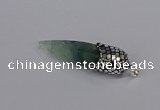 CGP3355 15*50mm - 16*65mm sticks fluorite gemstone pendants