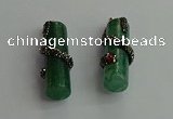 CGP352 12*40mm tube agate gemstone pendants wholesale