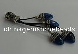 CGP740 18*25mm agate gemstone tassel pendants wholesale
