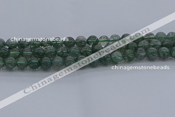 CGQ503 15.5 inches 10mm round imitation green phantom quartz beads