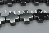 CHE1006 15.5 inches 10*10mm cross hematite beads wholesale