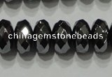 CHE104 15.5 inches 5*8mm faceted rondelle hematite beads wholesale