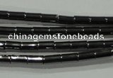 CHE120 15.5 inches 2*4mm tube hematite beads wholesale