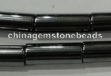CHE123 15.5 inches 6*16mm tube hematite beads wholesale