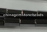 CHE127 15.5 inches 6*12mm faceted tube hematite beads wholesale