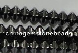 CHE235 15.5 inches 4*6mm star hematite beads wholesale