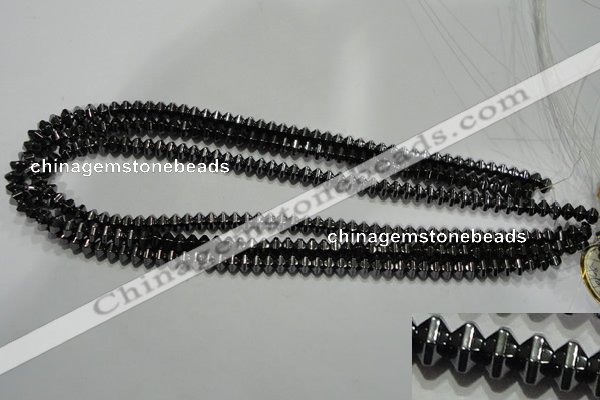 CHE235 15.5 inches 4*6mm star hematite beads wholesale