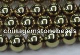 CHE436 15.5 inches 12mm round plated hematite beads wholesale
