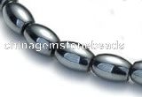 CHE52 15.5  inches 6*9mm rice shape hematite beads Wholesale