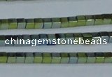 CHE602 15.5 inches 3*3mm cube plated hematite beads wholesale