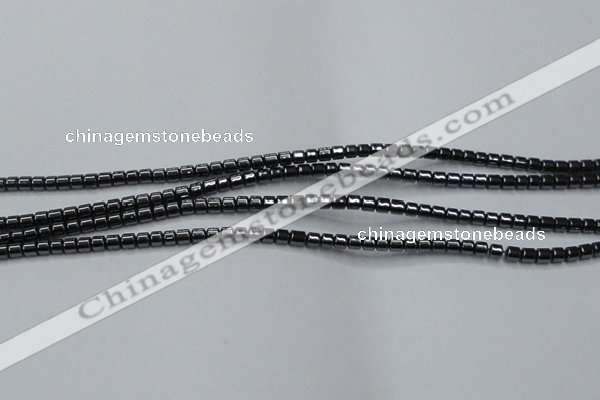 CHE772 15.5 inches 2*2mm drum hematite beads wholesale