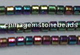 CHE780 15.5 inches 2*2mm drum plated hematite beads wholesale