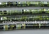 CHE828 15.5 inches 1*2mm hexagon plated hematite beads wholesale