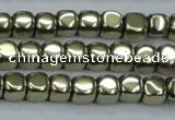 CHE876 15.5 inches 3*3mm dice plated hematite beads wholesale