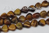 CHG05 15.5 inches 8*8mm heart yellow tiger eye beads wholesale