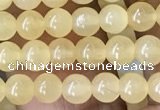 CHJ10 15.5 inches 4mm round honey jade beads wholesale