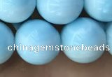 CHM304 15.5 inches 12mm round blue hemimorphite gemstone beads
