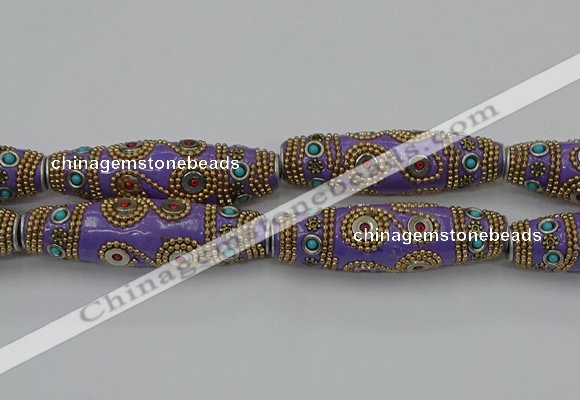 CIB665 16*60mm rice fashion Indonesia jewelry beads wholesale