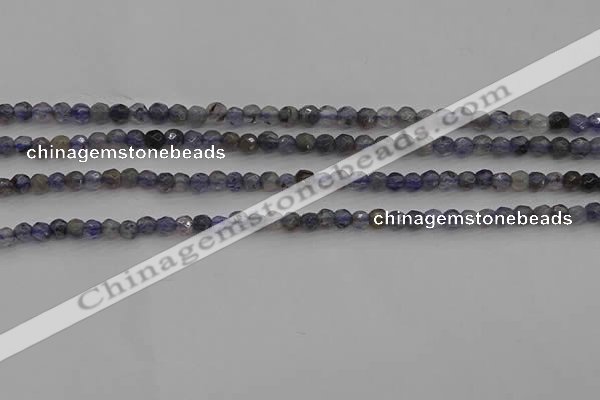 CIL116 15.5 inches 3mm faceted round iolite gemstone beads