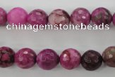 CJJ24 15.5 inches 10mm faceted round dyed lucky jade beads