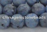 CKC706 15.5 inches 16mm faceted round imitation blue kyanite beads