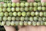 CKC768 15.5 inches 10mm round natural green kyanite beads