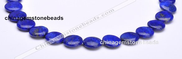 CLA18 16mm coin deep blue dyed lapis lazuli gemstone beads