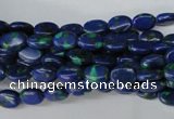 CLA418 15.5 inches 5*7mm oval synthetic lapis lazuli beads