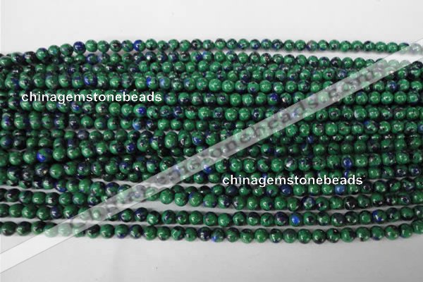 CLA478 15.5 inches 4mm round synthetic lapis lazuli beads