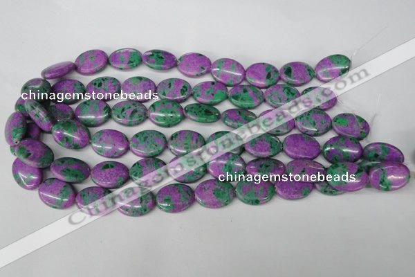 CLA515 15.5 inches 15*20mm oval synthetic lapis lazuli beads