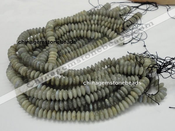CLB09 16 inches 6*12mm roundel labradorite gemstone beads wholesale