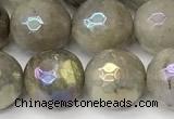 CLB1122 15 inches 10mm faceted round AB-color labradorite beads