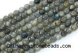 CLB1231 15.5 inches 6mm faceted round labradorite gemstone beads