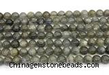 CLB1241 15 inches 6mm round labradorite beads wholesale