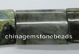 CLB134 15.5 inches 30*40mm flat tube labradorite gemstone beads