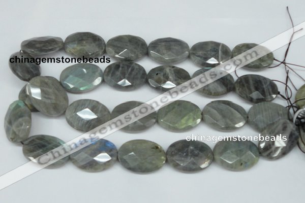 CLB189 15.5 inches 22*30mm faceted oval labradorite beads
