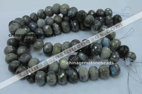 CLB34 15.5 inches 15*20mm faceted rondelle labradorite gemstone beads