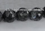 CLB365 15.5 inches 16mm faceted round black labradorite beads wholesale