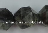 CLB458 15 inches 20mm faceted nuggets labradorite gemstone beads