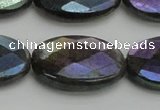CLB661 15.5 inches 15*20mm faceted oval AB-color labradorite beads