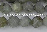 CLB995 15.5 inches 12mm faceted nuggets labradorite gemstone beads
