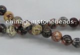 CLD02 15.5 inches 6mm round leopard skin jasper beads wholesale