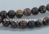 CLD03 15.5 inches 8mm round leopard skin jasper beads wholesale